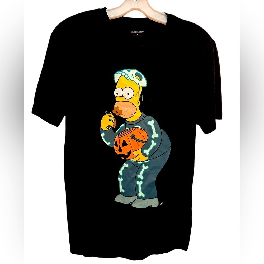 Old Navy Unisex Homer Candy Feast Treehouse Of Horror Halloween Shirt Size S - Picture 1 of 5